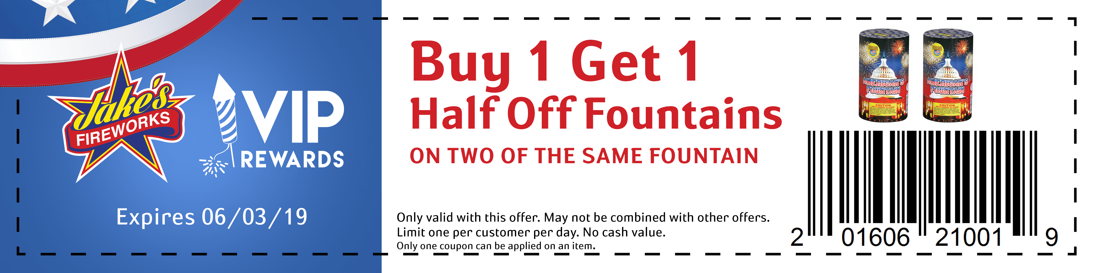 40 Off Coupon and B1G1 Half Off Fountains