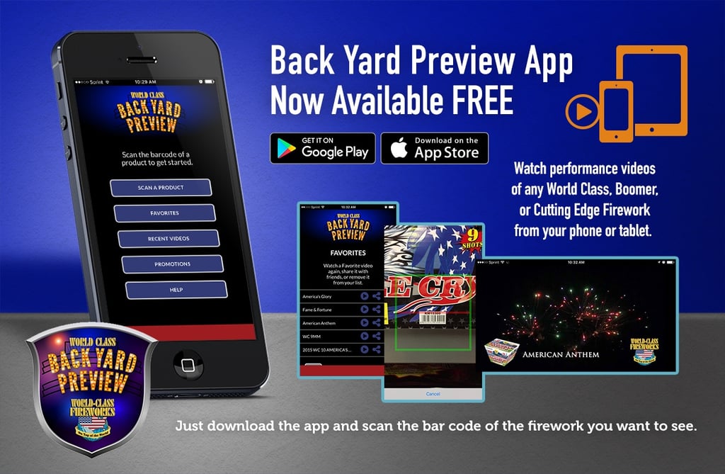 Backyard Preview Fireworks Video App