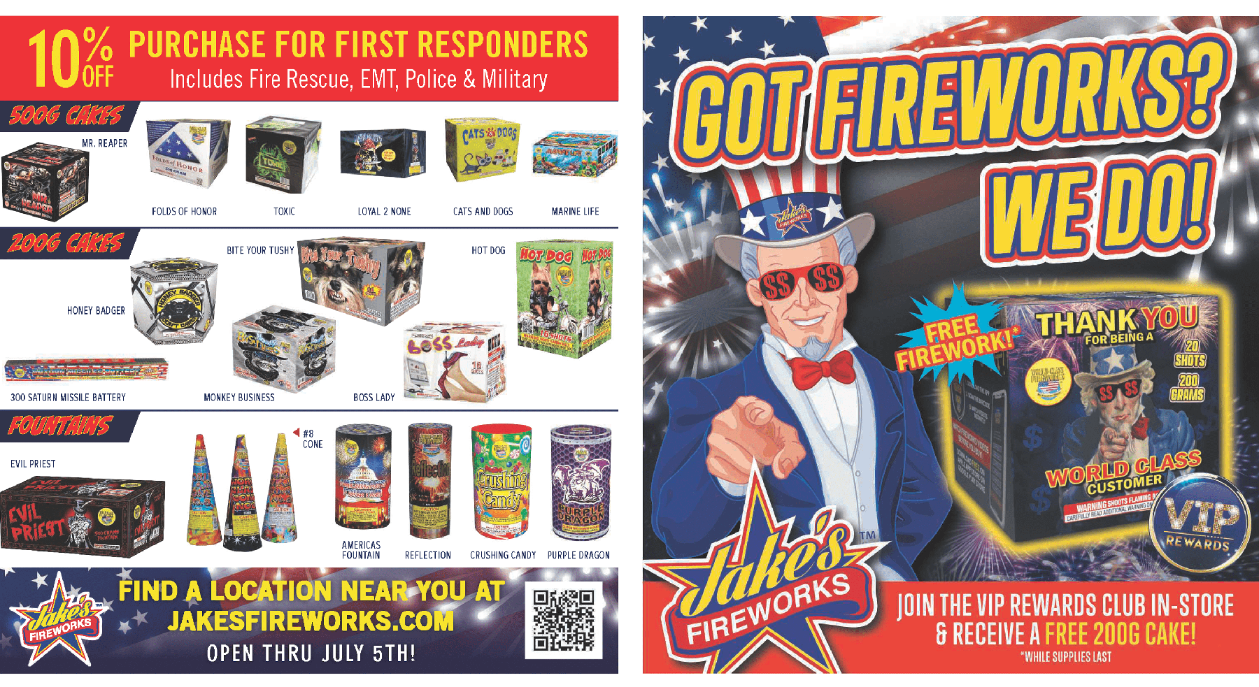 Fireworks Coupon Flier Has Landed!!! Offers Expire July 1