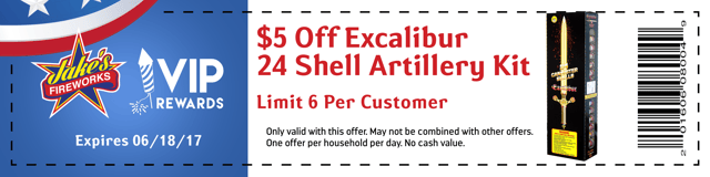 excalibur fireworks coupon