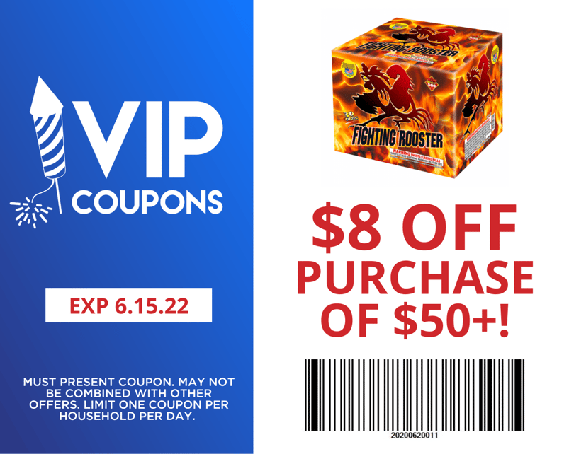 VIP COUPONS8off50