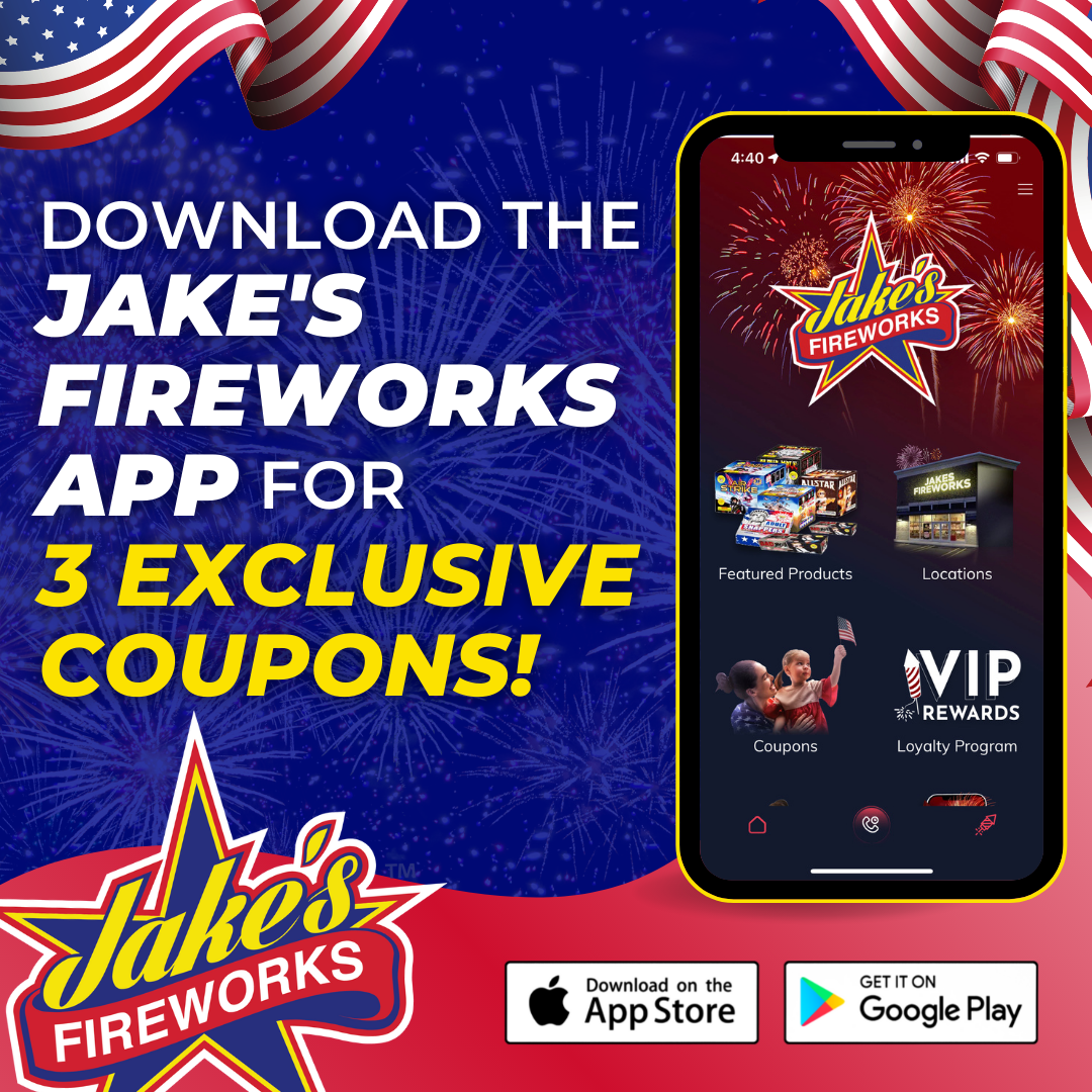 Download Jake's Fireworks App for 3 More End Of Season Exclusive Coupons