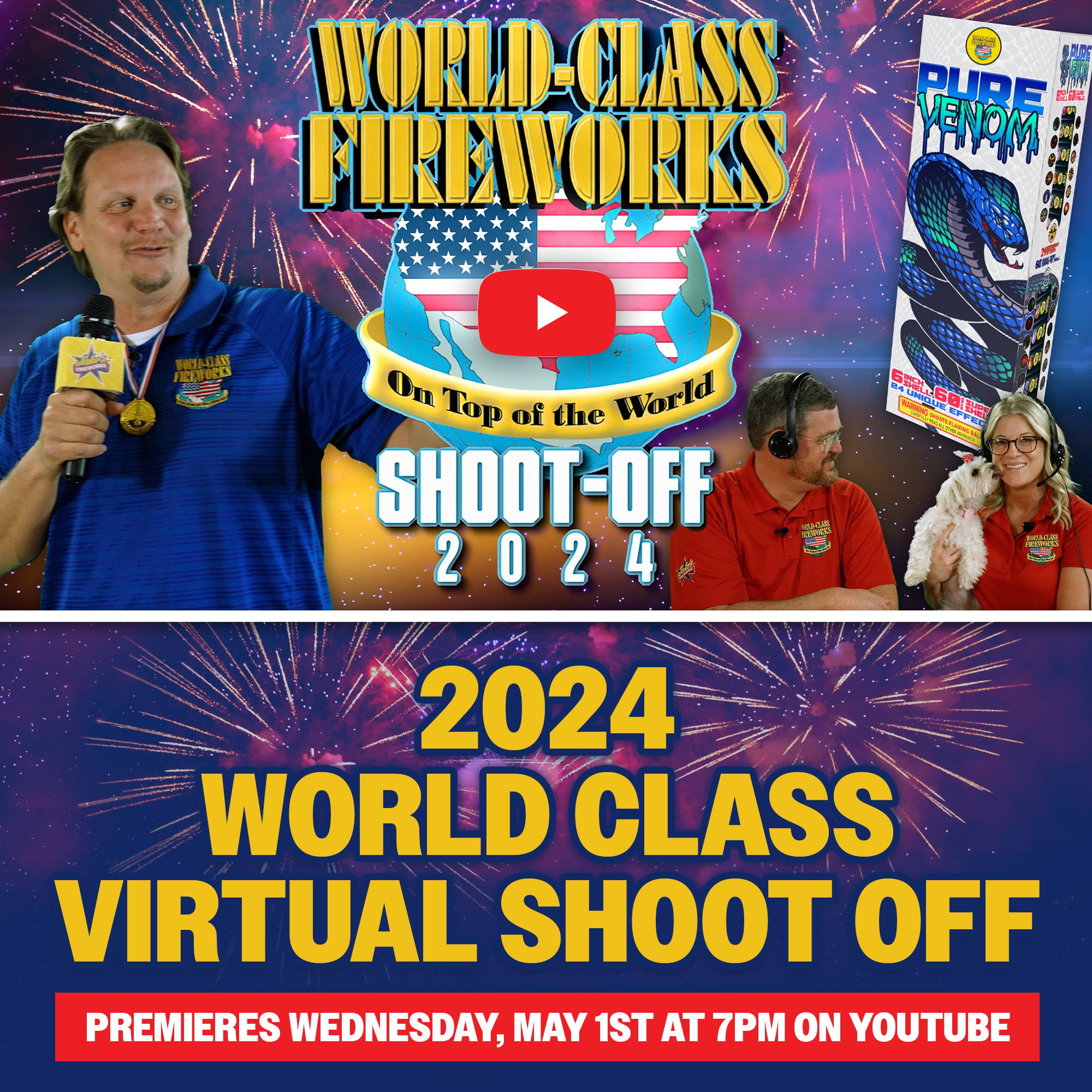 2024 Virtual Shoot Off - World Class Fireworks - See New 2024 Fireworks