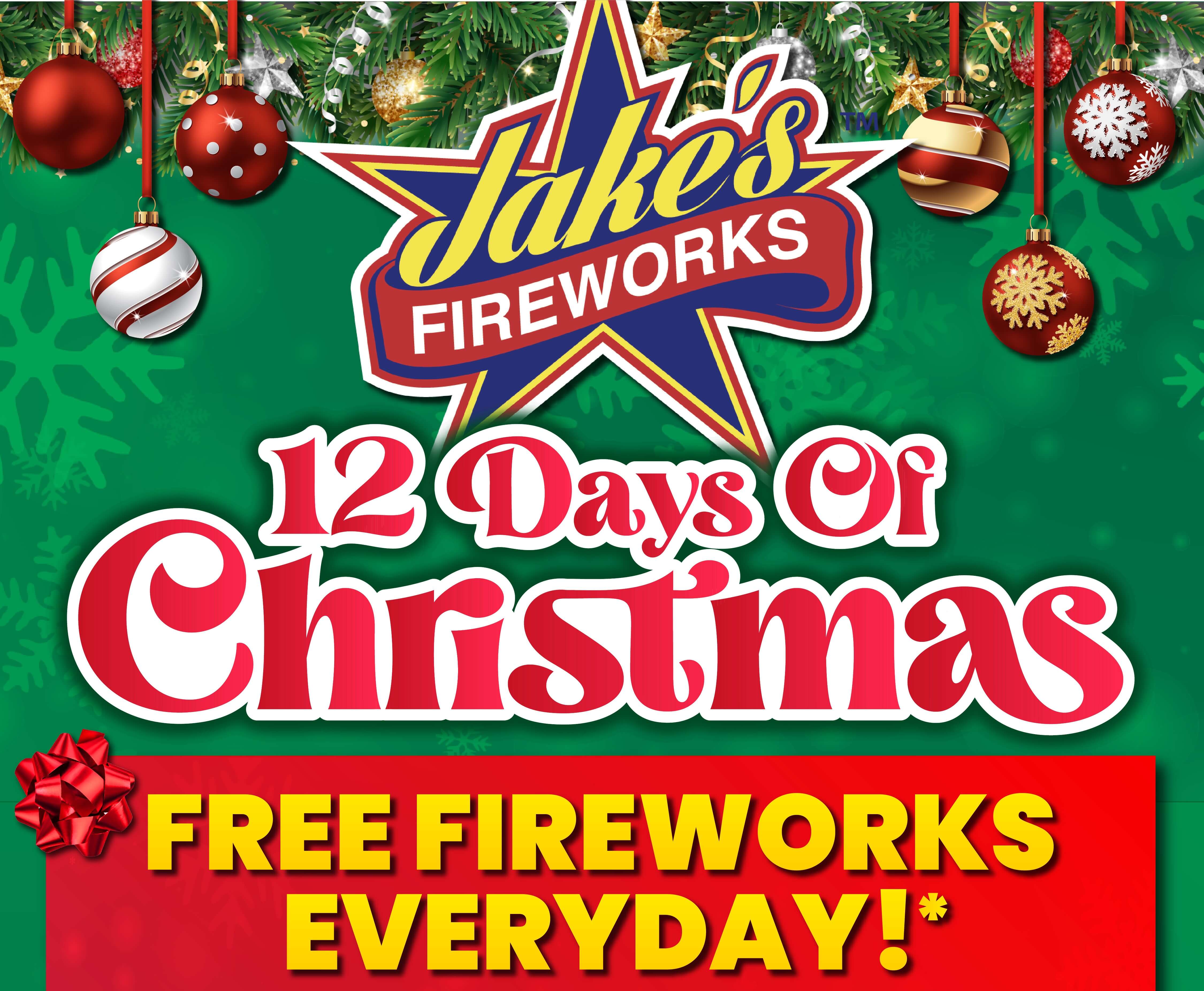 12 Days of Christmas - Free Firework Offer Each Day