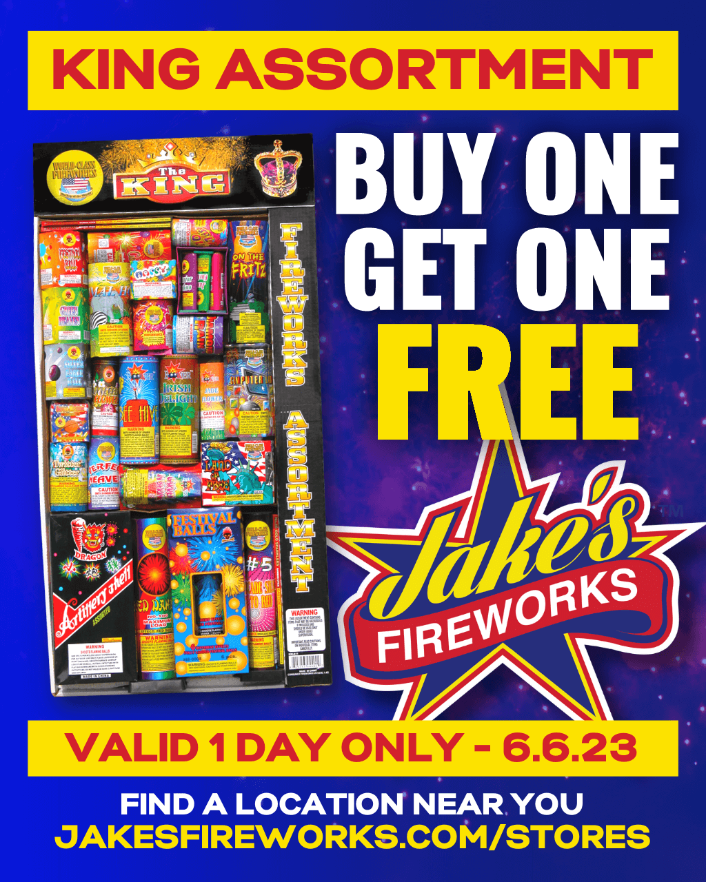 FLASH SALE!  1 Day Only Buy 1 Get 1 FREE King Assortment - Open 11am-7pm