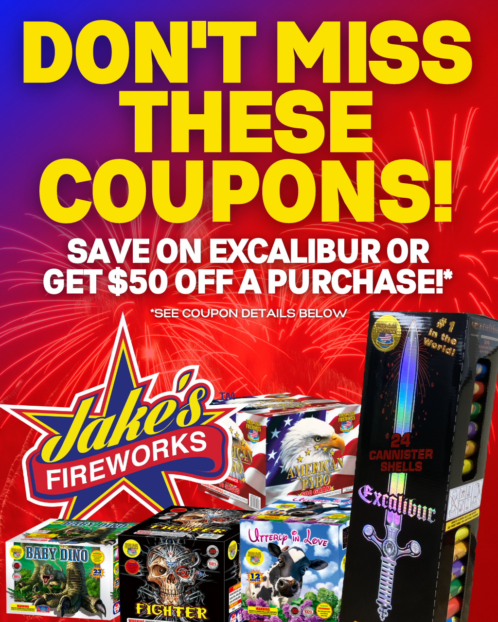$10 Off Excalibur & $50 Off Purchase Offers - Limited Time