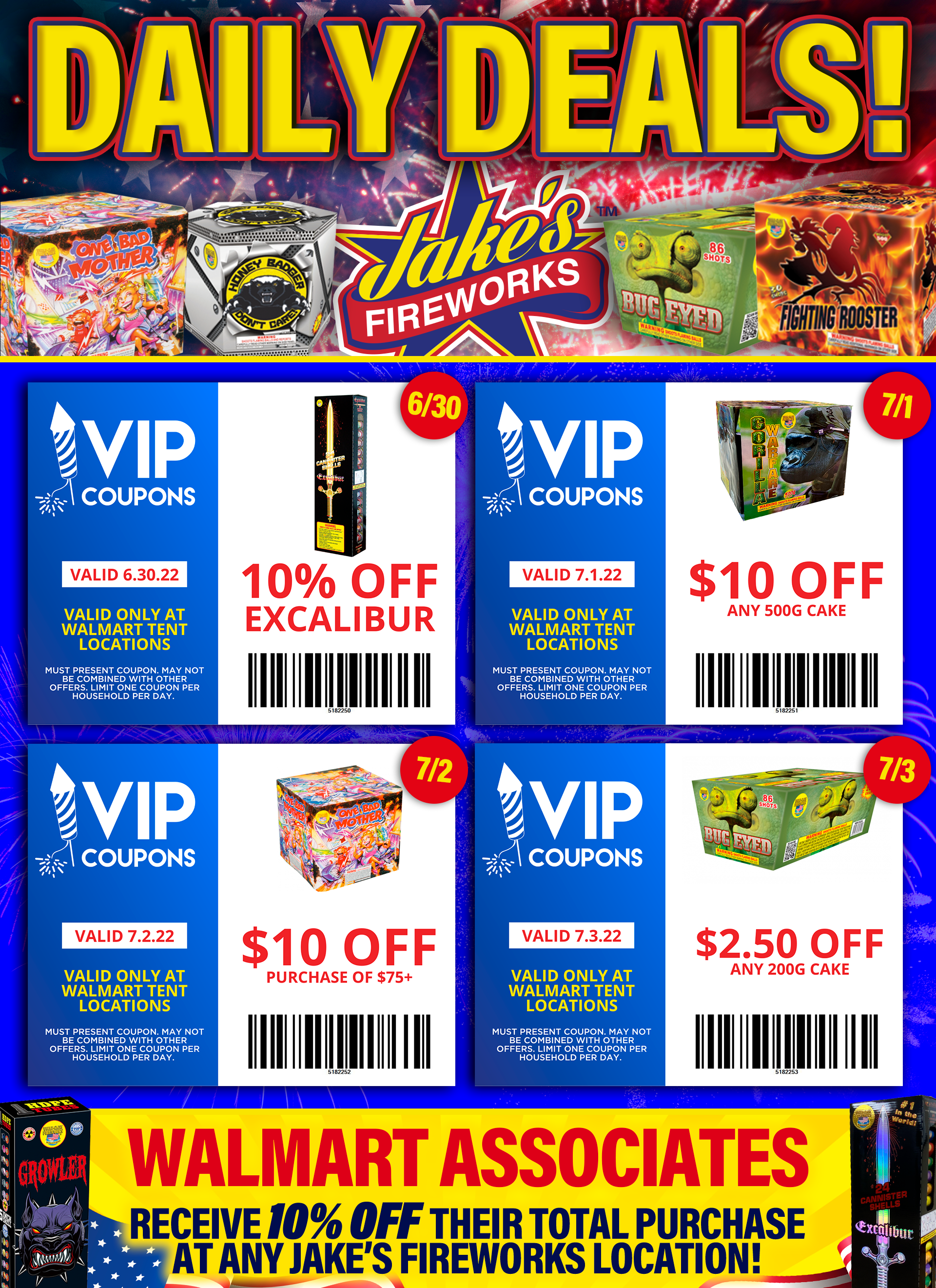 5 Fireworks Coupons!